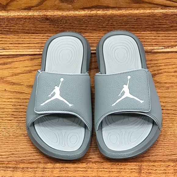 Jordan Hydro 6 Cool Grey White Wolf Grey Sandals - Picture 4 of 6